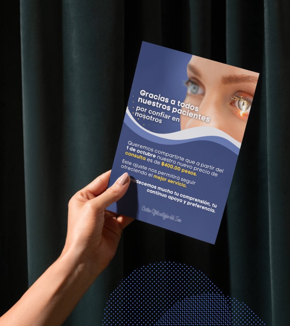 Flyer de comunicado a pacientes